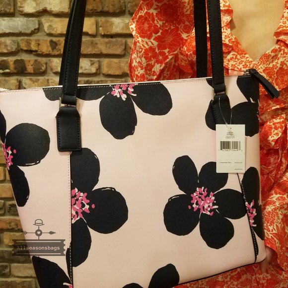 kate Spade Cameron Pocket Tote Grand Flora LARGE - Picture 4 of 8